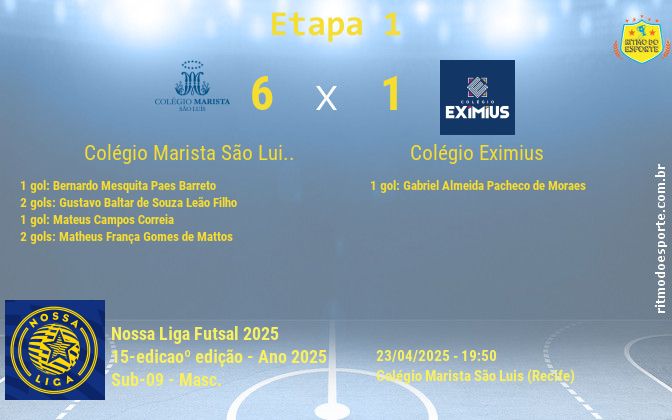 Resultado da partida